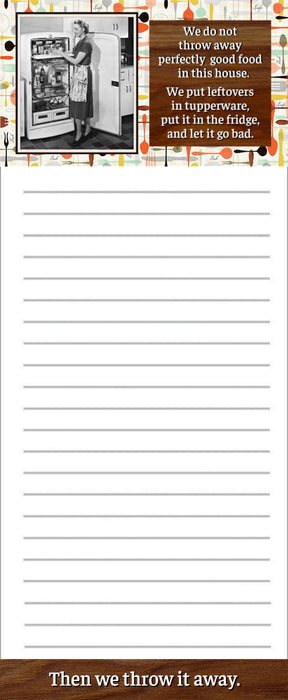 Tupperware Magnetic Notepad